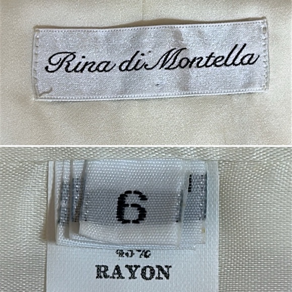 RINA diMONTELLA Vintage Blazer & Skirt set Lace and Rose Bud Embroidery Size 6 - Picture 7 of 17